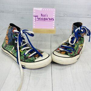 Rare Converse All Star RUBIKS CUBE Chuck Taylor Canvas HighTop Tennis Shoe Sz 6